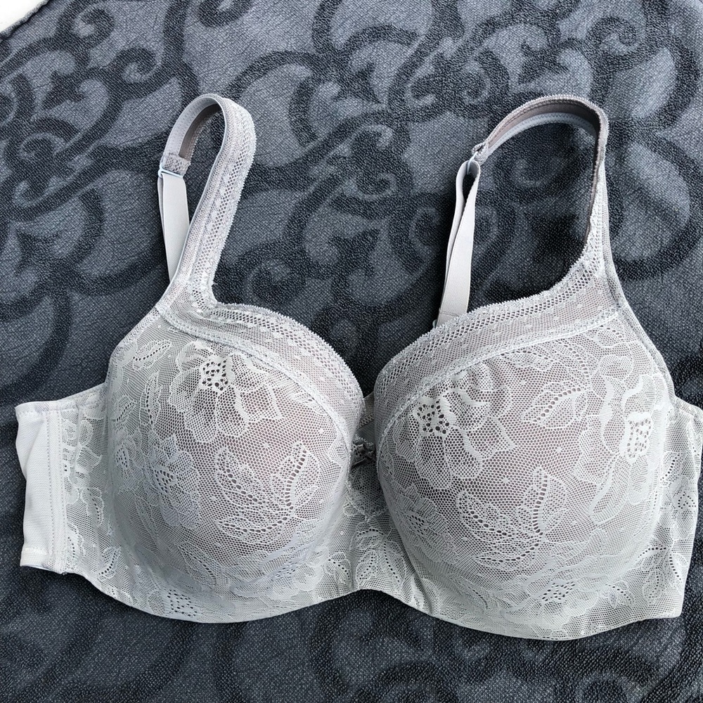 Cacique grey bra grey lace size 40DD